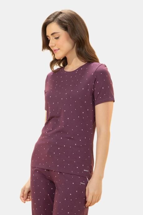 Amante Scoop Neck Sleep Tee - Moonlite Print — image 2